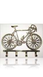 Brass Bicycle Keyholder 