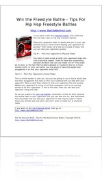 Win Freestyle Rap Battles - How to Freestyle Rap Diss