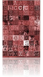 Jessie's Letter Collage Sheet (digital) in RED