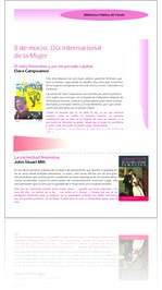 8 de marzo: Día Internacional de la Mujer