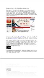 Ebooks Apps Hots up  and spread to  Asian and China  Region