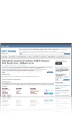 Allahabad University Combined CRET Entrance Test Result 2011 | allduniv.ac.in