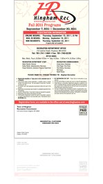 Hingham Recreation Fall 2011 Brochure