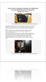 Aware Bear Computers Rochester High End Custom Built Desktop Computers Rochester Area
