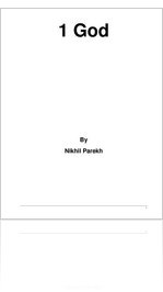 1 God- Poems on God, Creator, by Nikhil Parekh