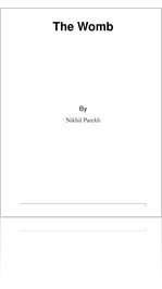The Womb- Poems on Womb, Mother, Father, Parenthood, by Nikhil Parekh