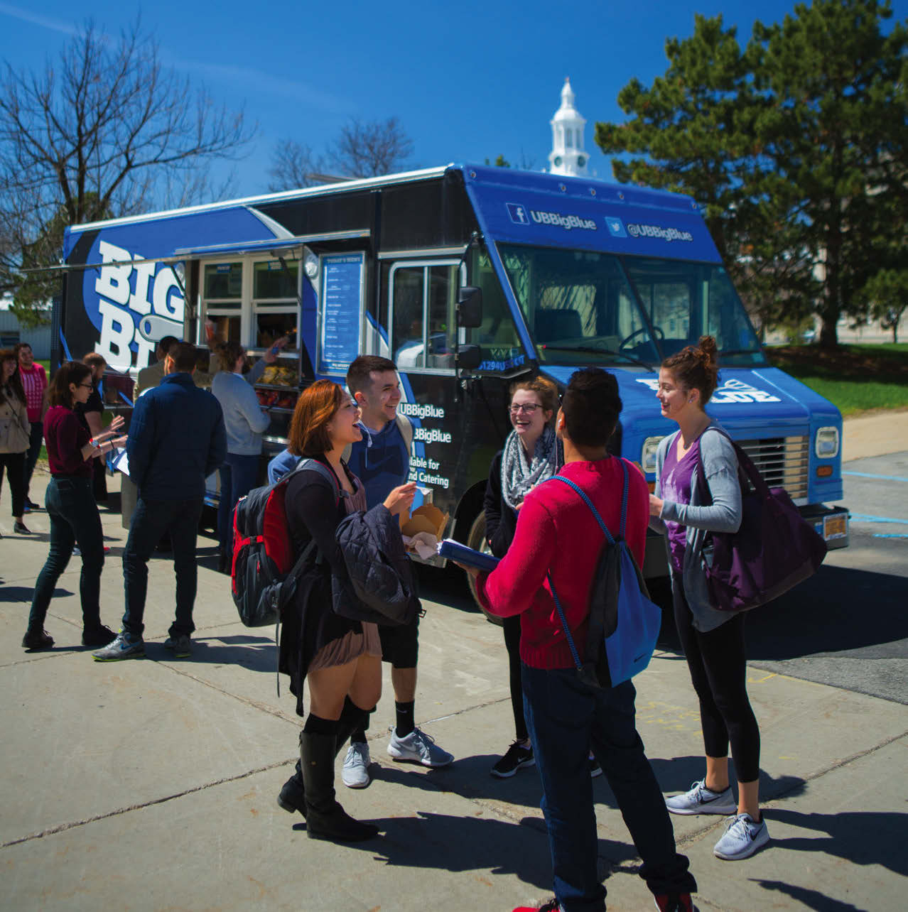 UB has two food trucks to serve lunch around campus.