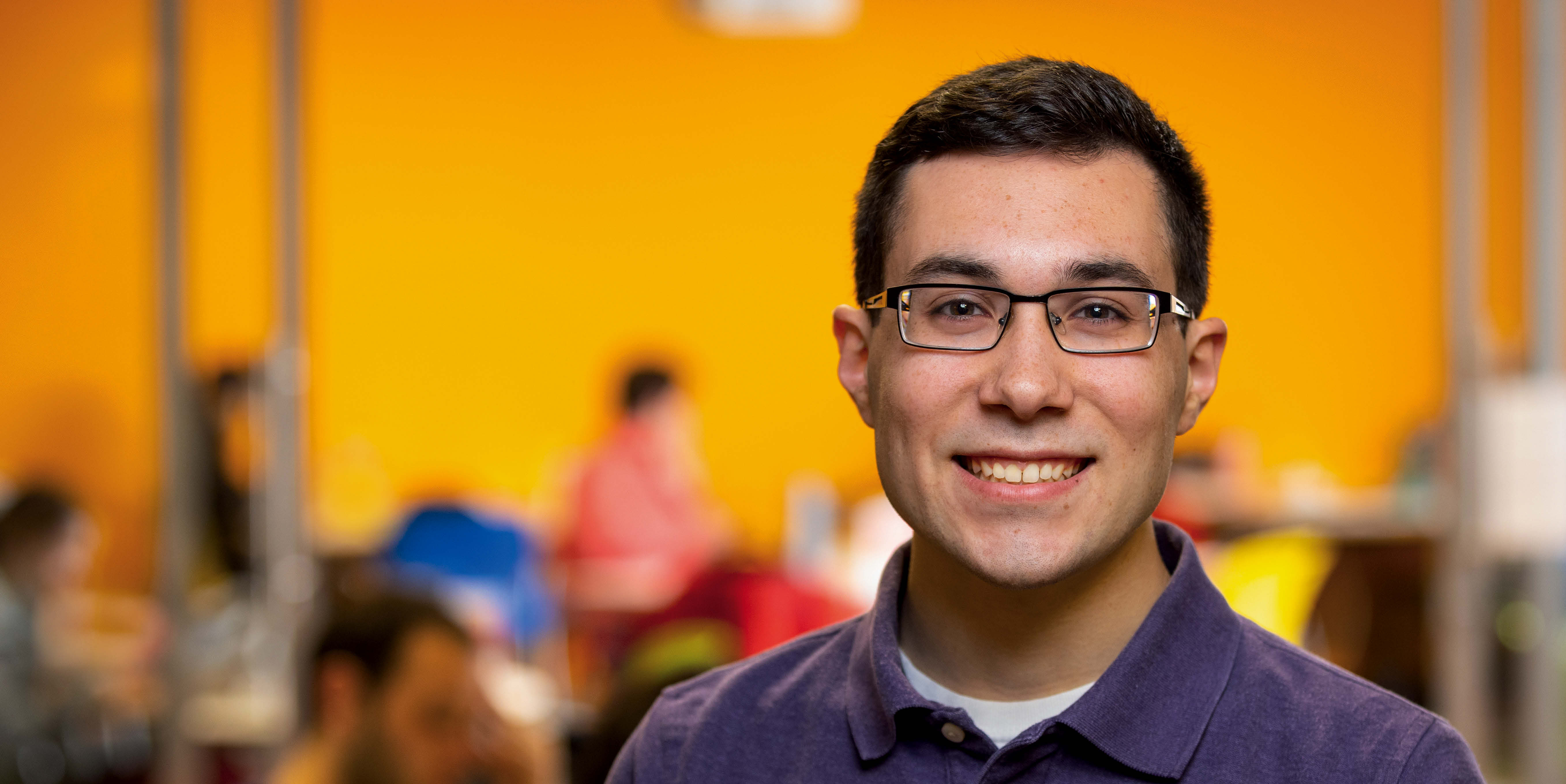 Portrait photo of Matthew Taboni, business administration major and 2019-20 Residence Hall Association president.